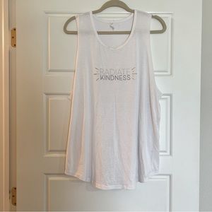 GLYDER Radiate Kindness Tank Top White size XL